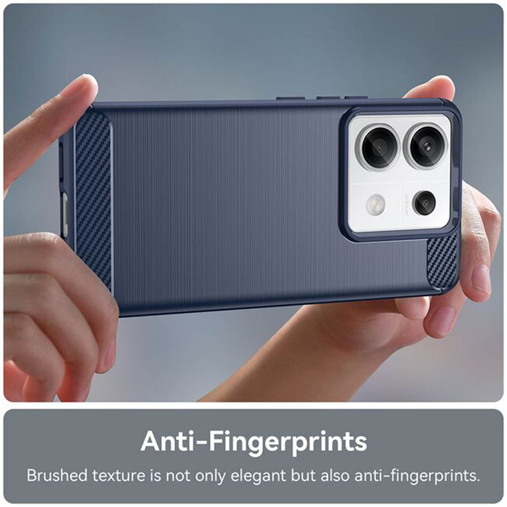 Hoesje voor Xiaomi Poco M7 Pro 5G, Techsuit, Carbon, Zwart