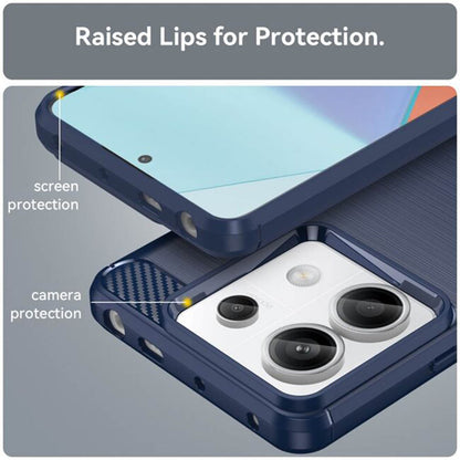 Hoesje voor Xiaomi Poco M7 Pro 5G, Techsuit, Carbon, Zwart