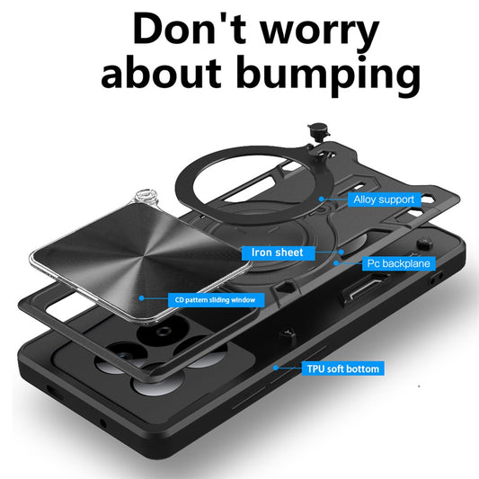 Hoes voor Xiaomi Poco M8 Pro / Redmi Note 15 Pro+ 5G, Techsuit, CamGuard Pro, Zwart