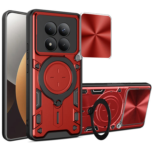 Hoes voor Xiaomi Poco M8 Pro / Redmi Note 15 Pro+ 5G, Techsuit, CamGuard Pro, Rood