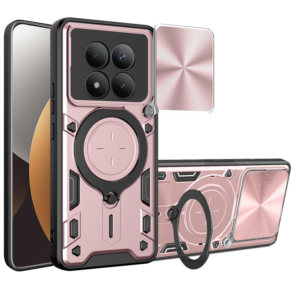 Hoes voor Xiaomi Poco M8 Pro / Redmi Note 15 Pro+ 5G, Techsuit, CamGuard Pro, Rosé Goud