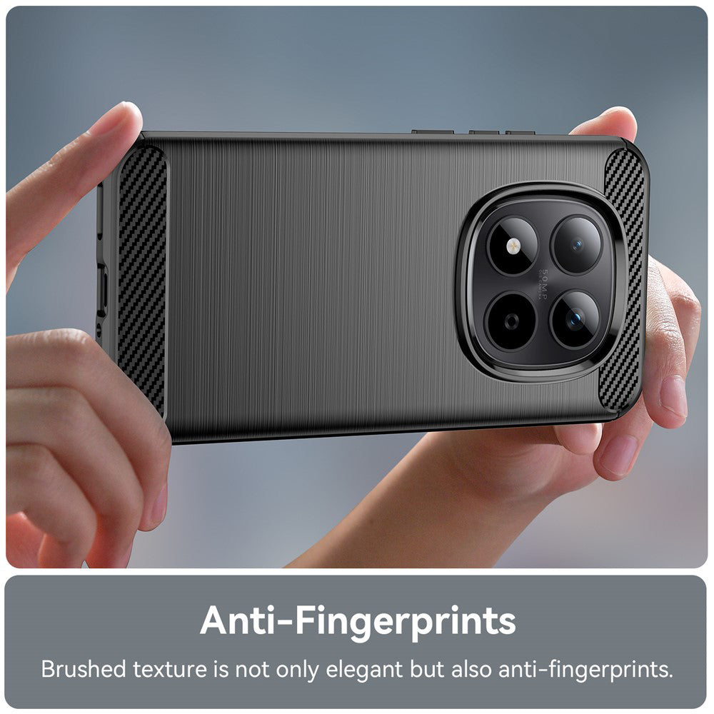 Hoes voor Xiaomi Poco M8 Pro / Redmi Note 15 Pro+ 5G, Techsuit, Carbon, Zwart