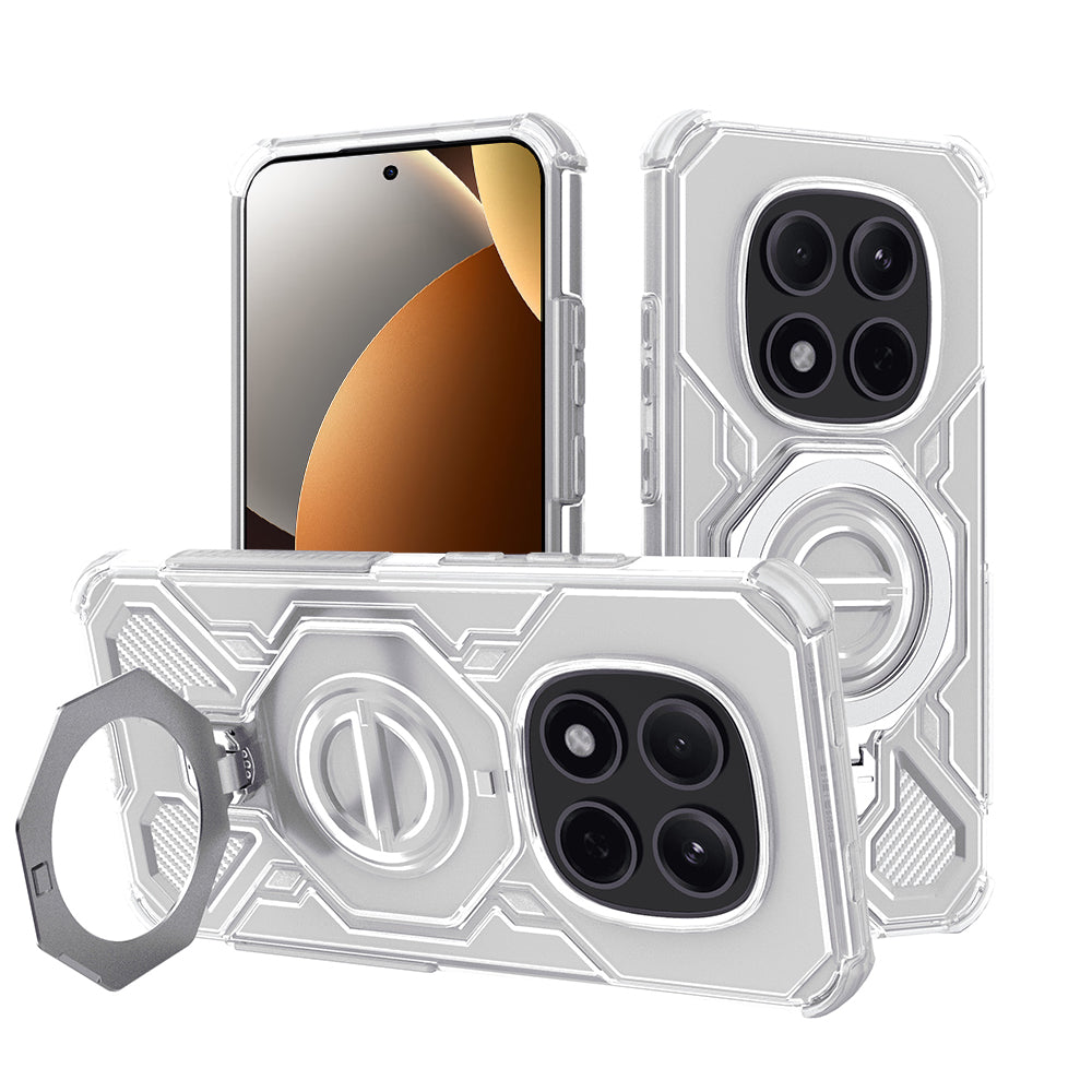 Hoes voor Xiaomi Poco M8 Pro / Redmi Note 15 Pro+ 5G, Techsuit, Carbon Shield Pro, Wit