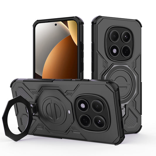 Hoes voor Xiaomi Poco M8 Pro / Redmi Note 15 Pro+ 5G, Techsuit, Carbon Shield Pro, Zwart