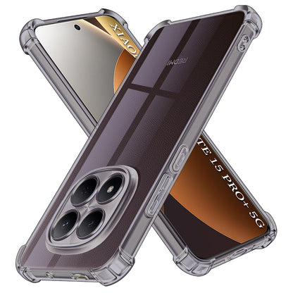 Hoes voor Xiaomi Poco M8 Pro / Redmi Note 15 Pro+ 5G, Techsuit, Schokbestendig Transparant, Zwart