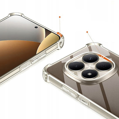 Hoes voor Xiaomi Poco M8 Pro / Redmi Note 15 Pro+ 5G, Techsuit, Schokbestendig Clear, Transparant