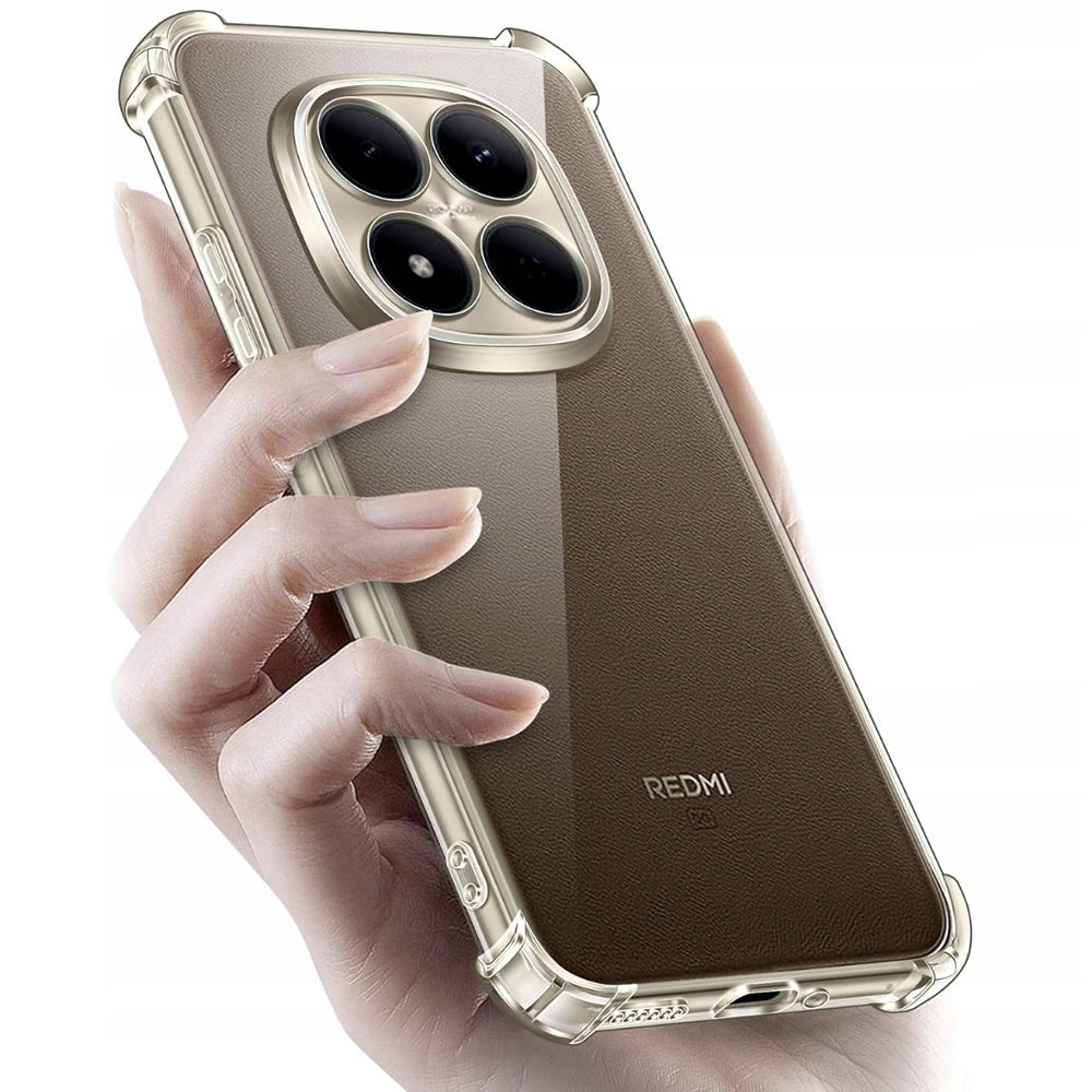 Hoes voor Xiaomi Poco M8 Pro / Redmi Note 15 Pro+ 5G, Techsuit, Schokbestendig Clear, Transparant