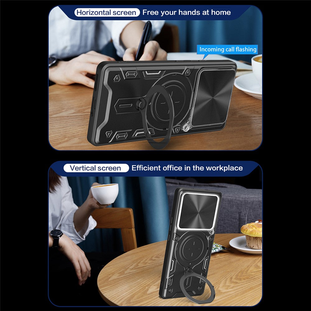 Hoes voor Xiaomi Poco M8 / Redmi Note 15 5G / Note 15 4G, Techsuit, CamGuard Pro, Zwart