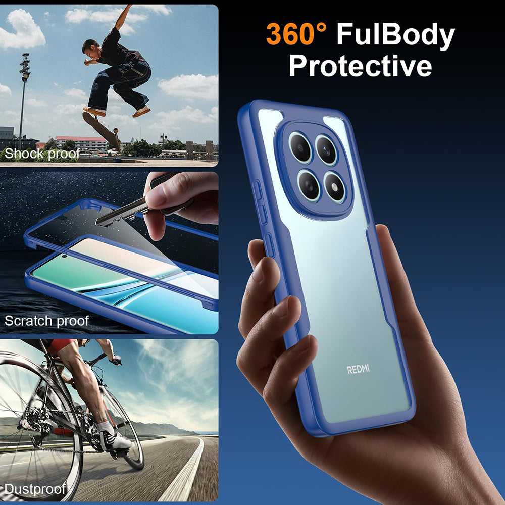 Hoes voor Xiaomi Poco M8 / Redmi Note 15 5G, Techsuit, ColorVerse 360, Blauw