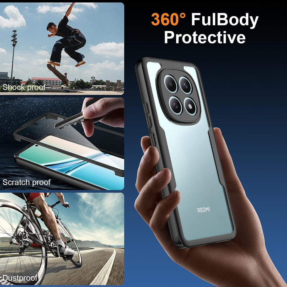 Hoes voor Xiaomi Poco M8 / Redmi Note 15 5G, Techsuit, ColorVerse 360, Zwart