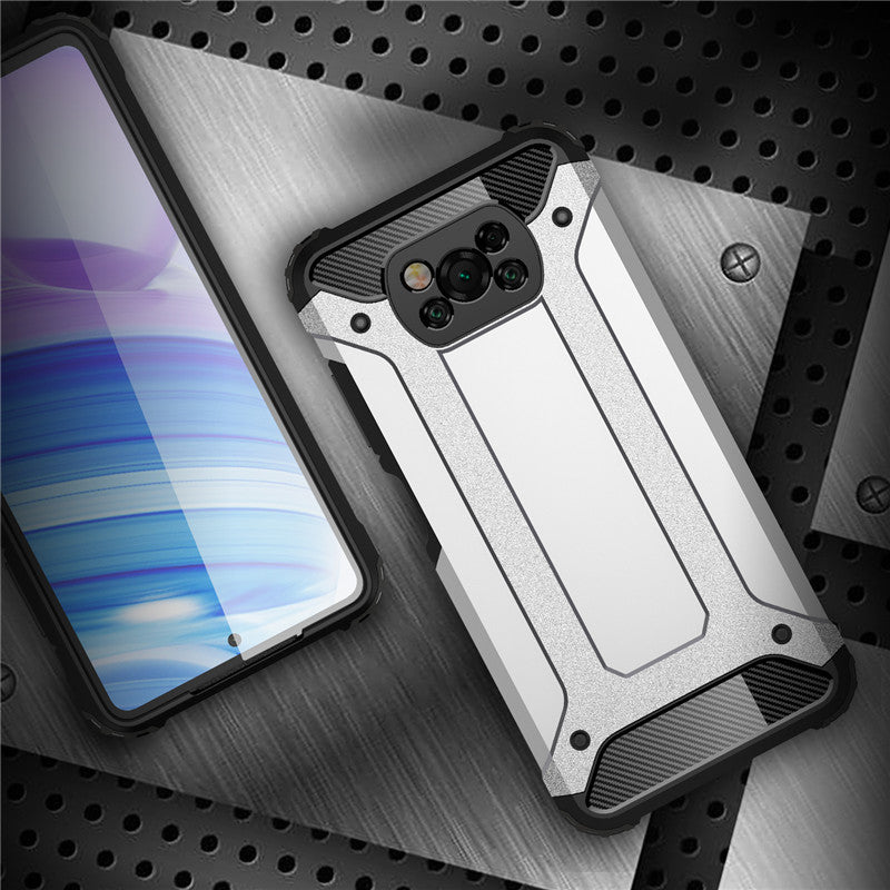 Hoes voor Xiaomi Poco X3 Pro / X3 NFC / X3, Techsuit, Hybrid Armor, Zwart