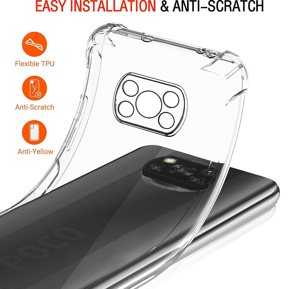 Hoesje voor Xiaomi Poco X3 Pro / X3 NFC / X3, Techsuit, Schokbestendig Helder, Transparant