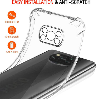 Hoesje voor Xiaomi Poco X3 Pro / X3 NFC / X3, Techsuit, Schokbestendig Helder, Transparant