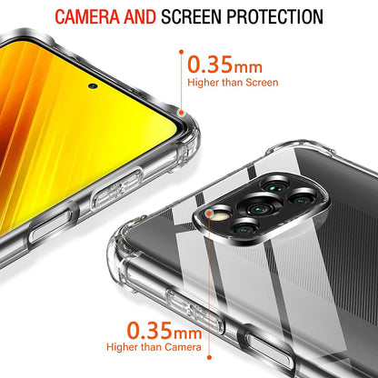 Hoesje voor Xiaomi Poco X3 Pro / X3 NFC / X3, Techsuit, Schokbestendig Helder, Transparant