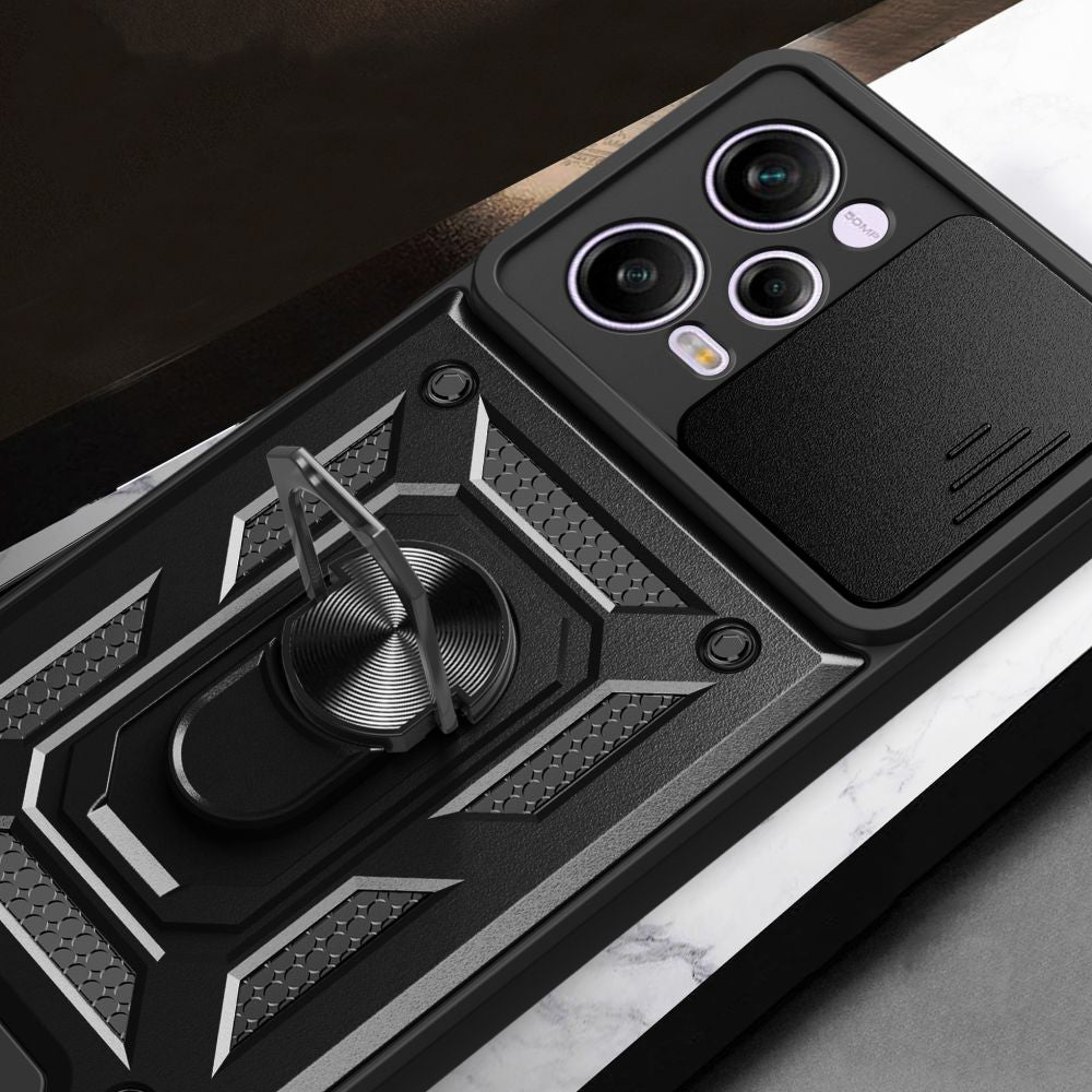 Hoes voor Xiaomi Poco X5 Pro / Redmi Note 12 Pro 5G, Techsuit, CamShield, Zwart