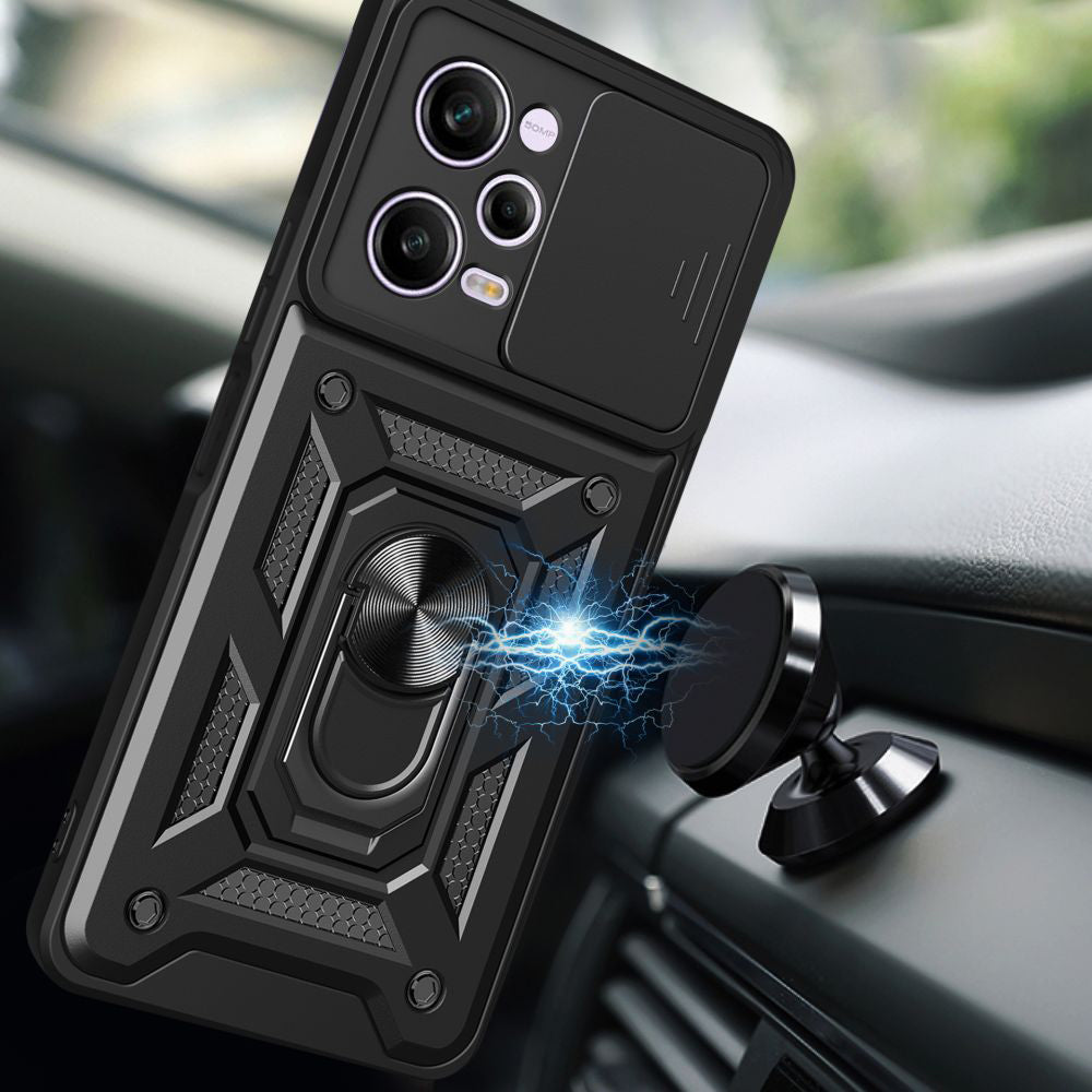 Hoes voor Xiaomi Poco X5 Pro / Redmi Note 12 Pro 5G, Techsuit, CamShield, Zwart