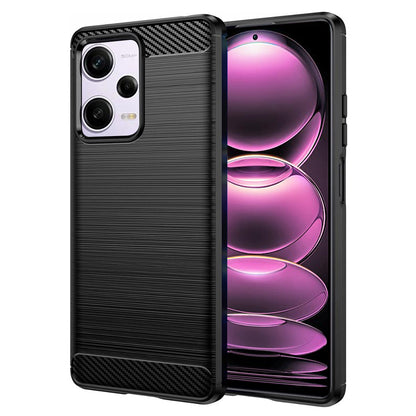 Hoes voor Xiaomi Poco X5 Pro / Redmi Note 12 Pro 5G, Techsuit, Carbon, Zwart