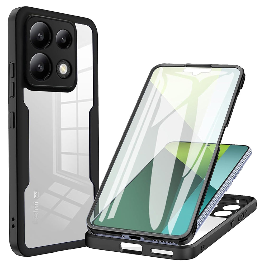 Hoesje voor Xiaomi Poco X6 / Note 13 Pro 5G, Techsuit, ColorVerse 360, Zwart