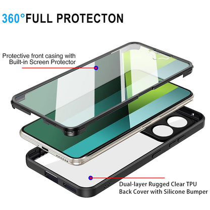 Hoesje voor Xiaomi Poco X6 / Note 13 Pro 5G, Techsuit, ColorVerse 360, Zwart
