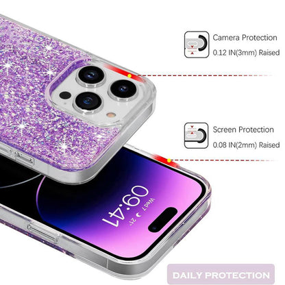 Hoes voor Xiaomi Poco X6 Pro, Techsuit, Sparkly Glitter, Wit