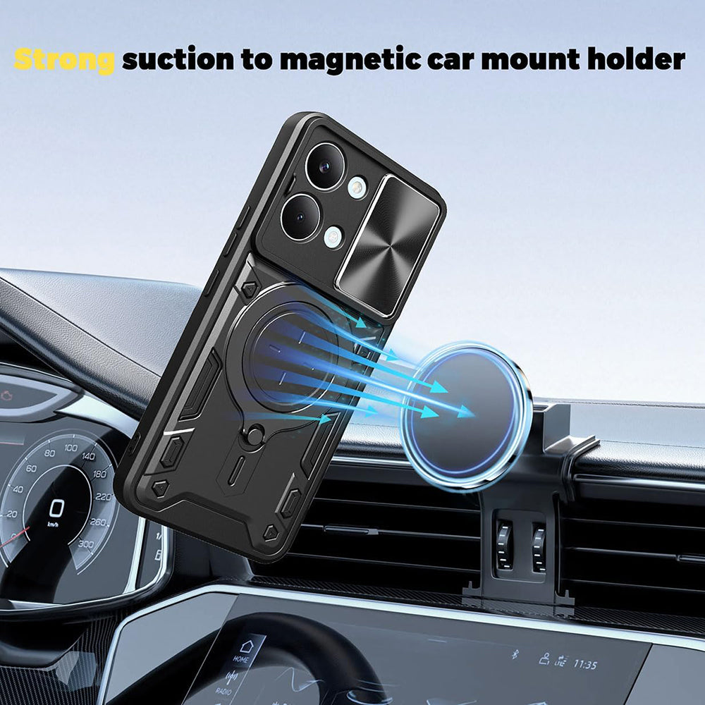 Hoes voor Xiaomi Poco X8 Pro, Techsuit, CamGuard Pro, Zwart