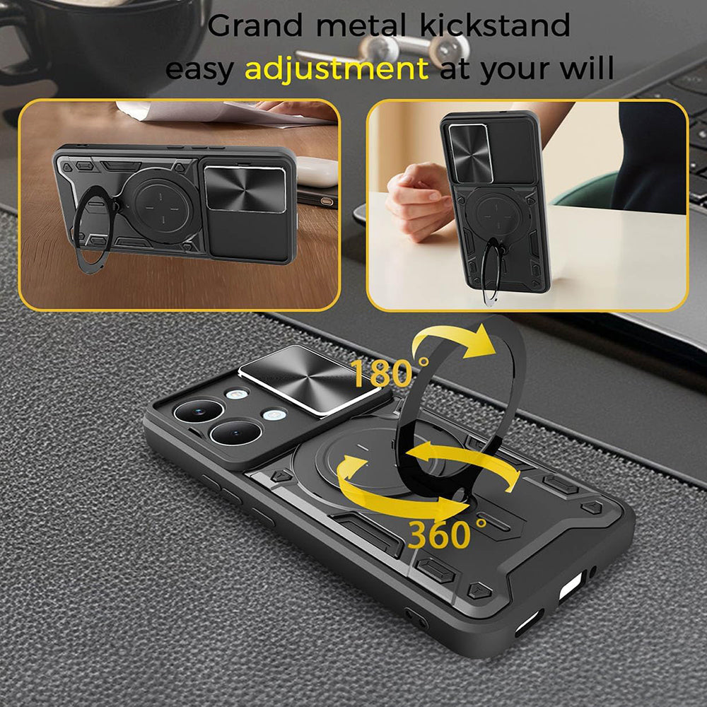 Hoes voor Xiaomi Poco X8 Pro, Techsuit, CamGuard Pro, Zwart