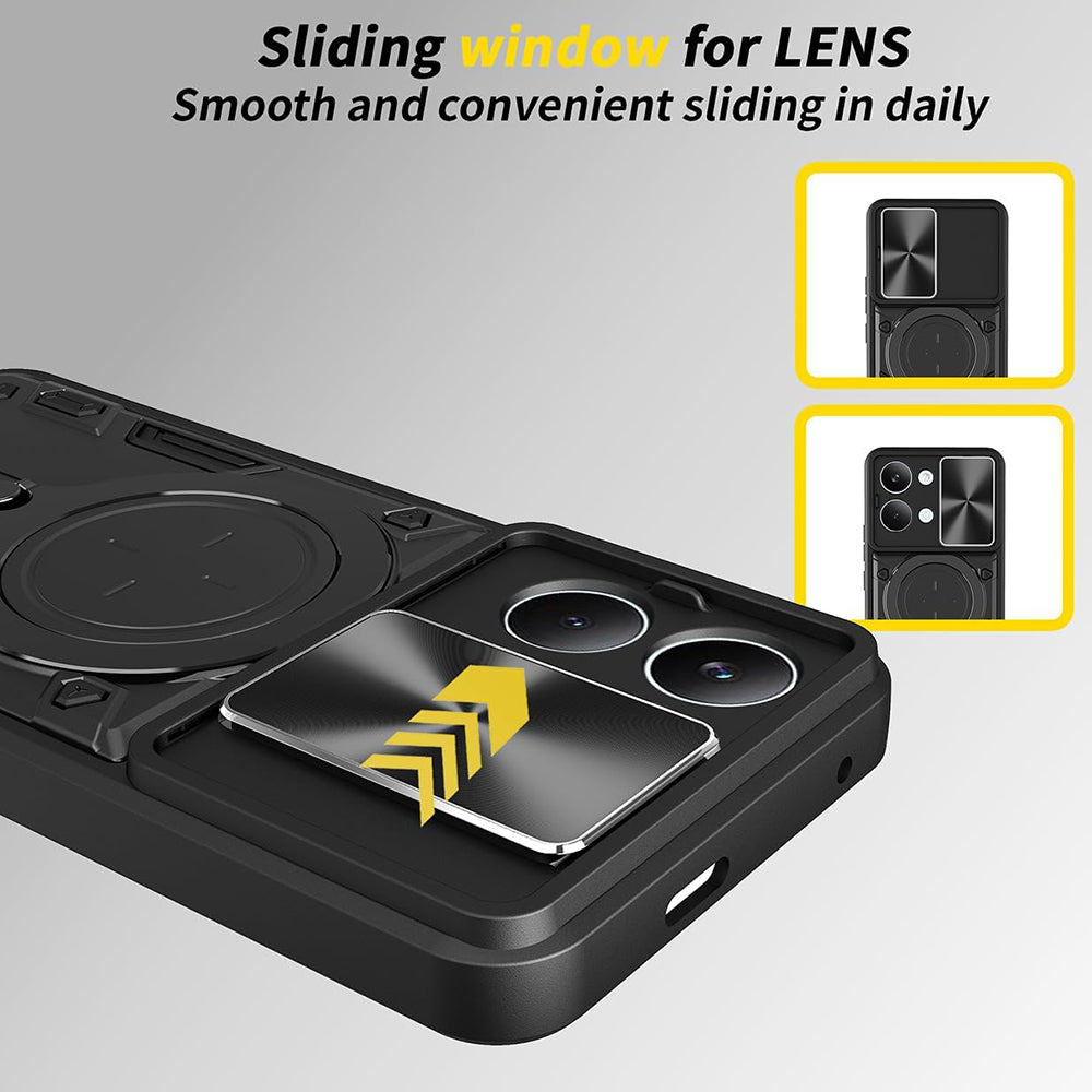 Hoes voor Xiaomi Poco X8 Pro, Techsuit, CamGuard Pro, Zwart