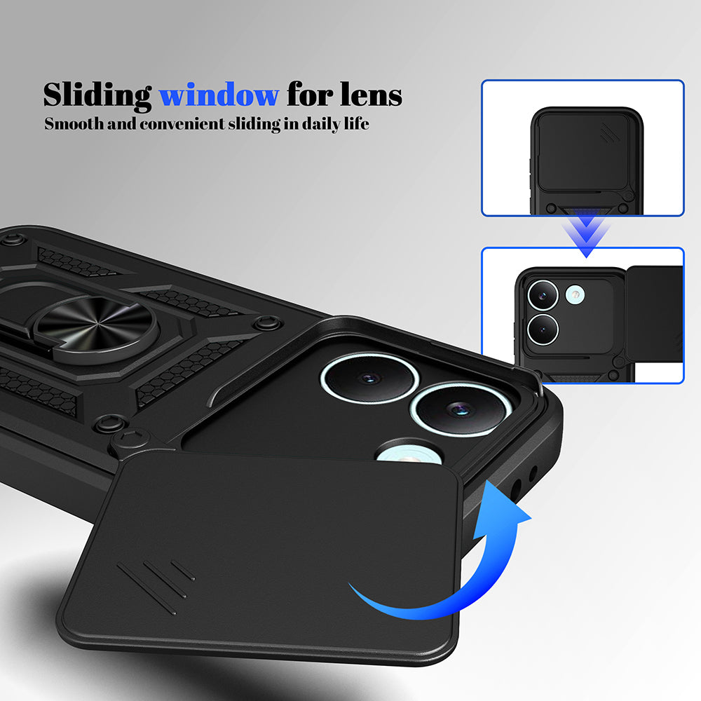 Hoes voor Xiaomi Poco X8 Pro, Techsuit, CamShield, Blauw