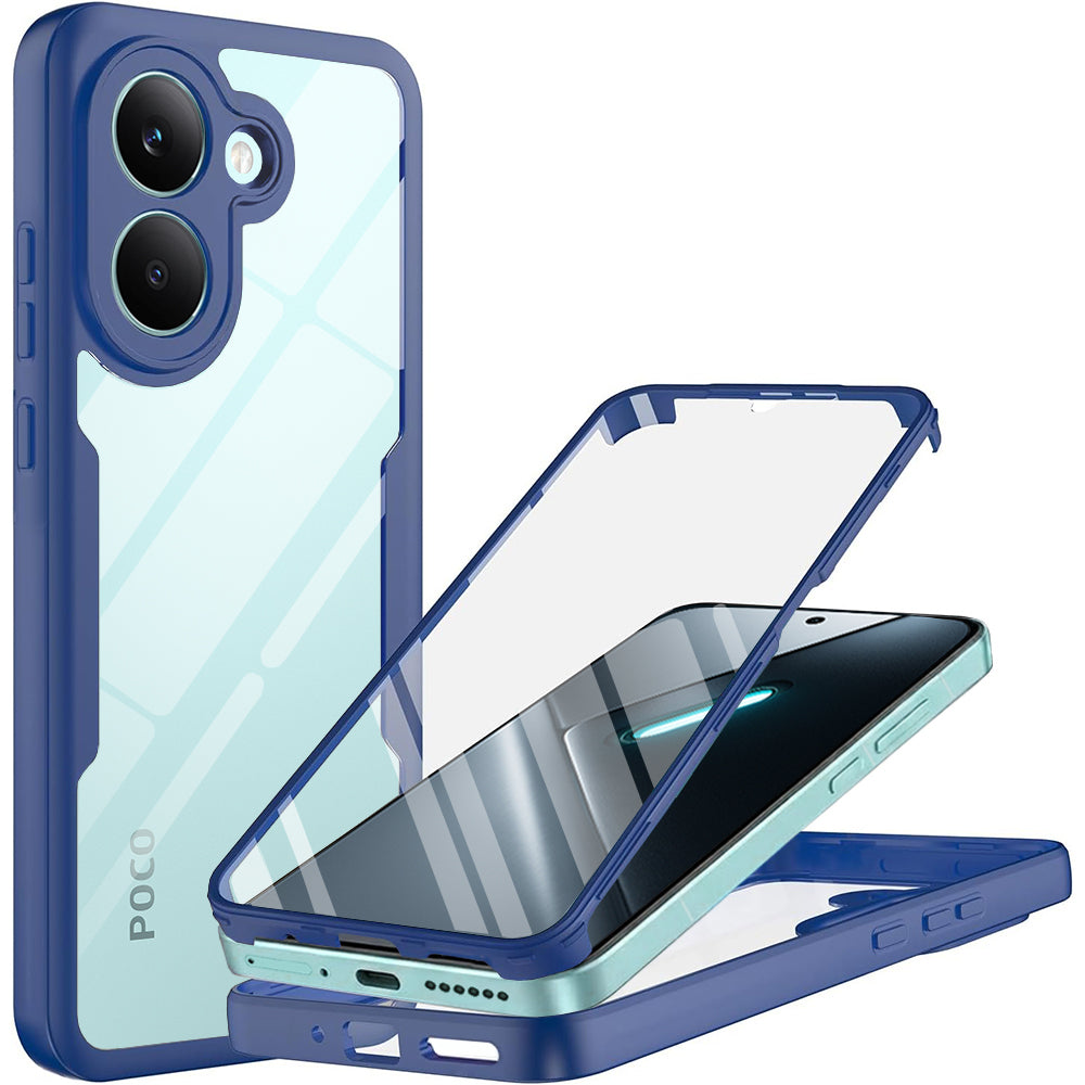 Hoes voor Xiaomi Poco X8 Pro, Techsuit, ColorVerse 360, Blauw