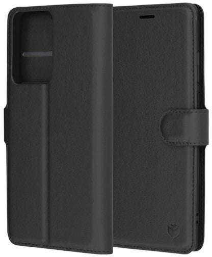 Hoesje voor Xiaomi Redmi Note 14 Pro+ 5G / Note 14 Pro 5G / Poco X7, Techsuit, Leather Folio, Zwart