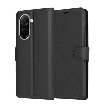 Hoes voor Xiaomi Redmi A5 4G (Regionaal), Techsuit, Leather Folio, Zwart