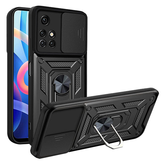 Hoes voor Xiaomi Redmi 10 2022 / 10 (2021), Techsuit, CamShield, Zwart