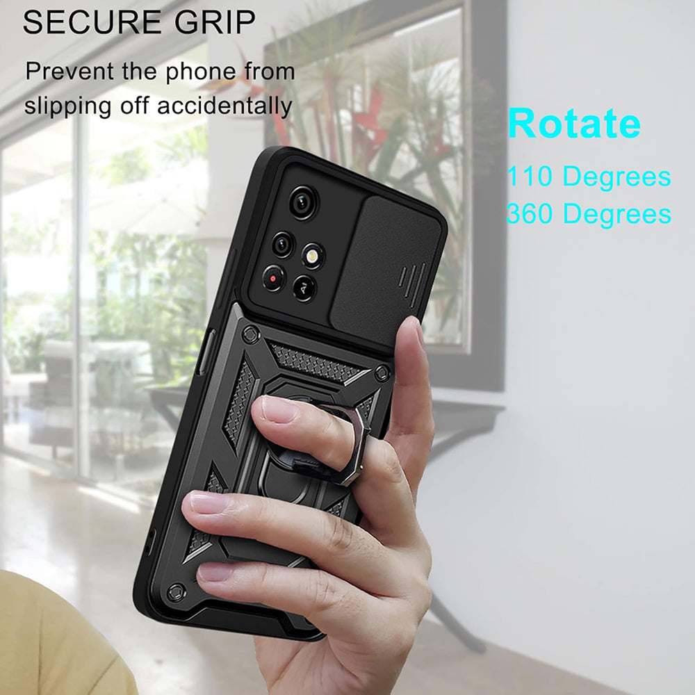 Case for Xiaomi Redmi 10 2022 / 10 (2021), Techsuit, CamShield, Black