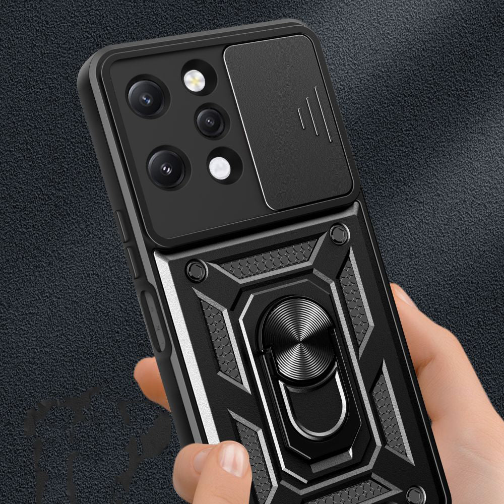 Hoes voor Xiaomi Redmi 12 5G / 12, Techsuit, CamShield, Zwart