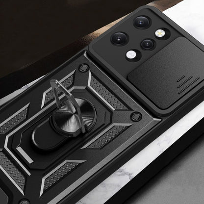 Hoes voor Xiaomi Redmi 12 5G / 12, Techsuit, CamShield, Zwart