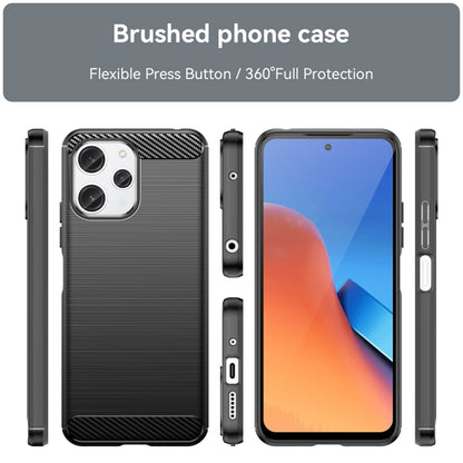 Hoes voor Xiaomi Redmi 12 5G / 12, Techsuit, Carbon, Zwart
