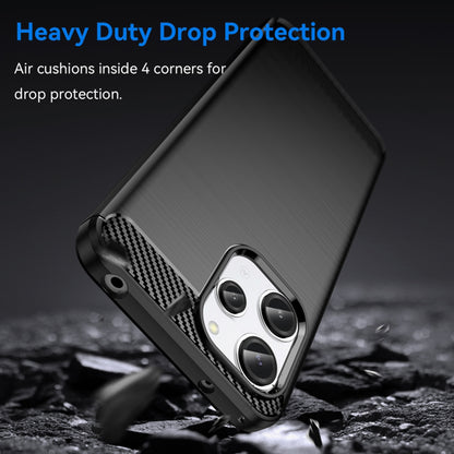 Hoes voor Xiaomi Redmi 12 5G / 12, Techsuit, Carbon, Zwart