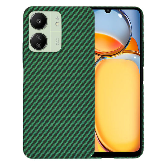 Hoesje voor Xiaomi Redmi 13C 5G / 13C / Poco C65, Techsuit, Carbonite FiberShell, Groen