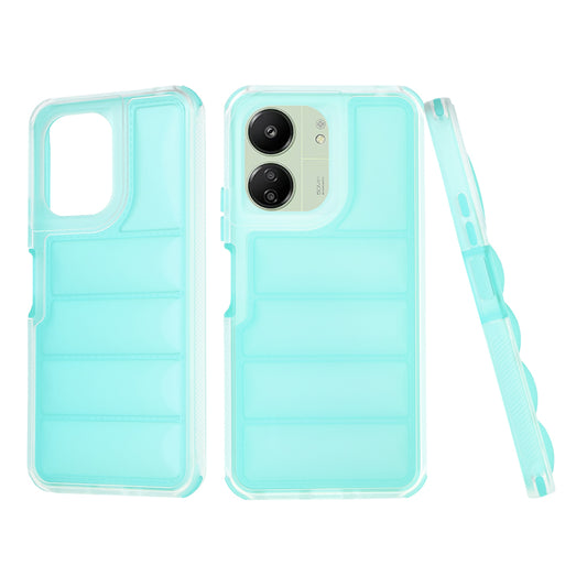 Hoesje voor Xiaomi Redmi 13C 5G / 13C / Poco C65, Techsuit, Wave Shield, Turkoois