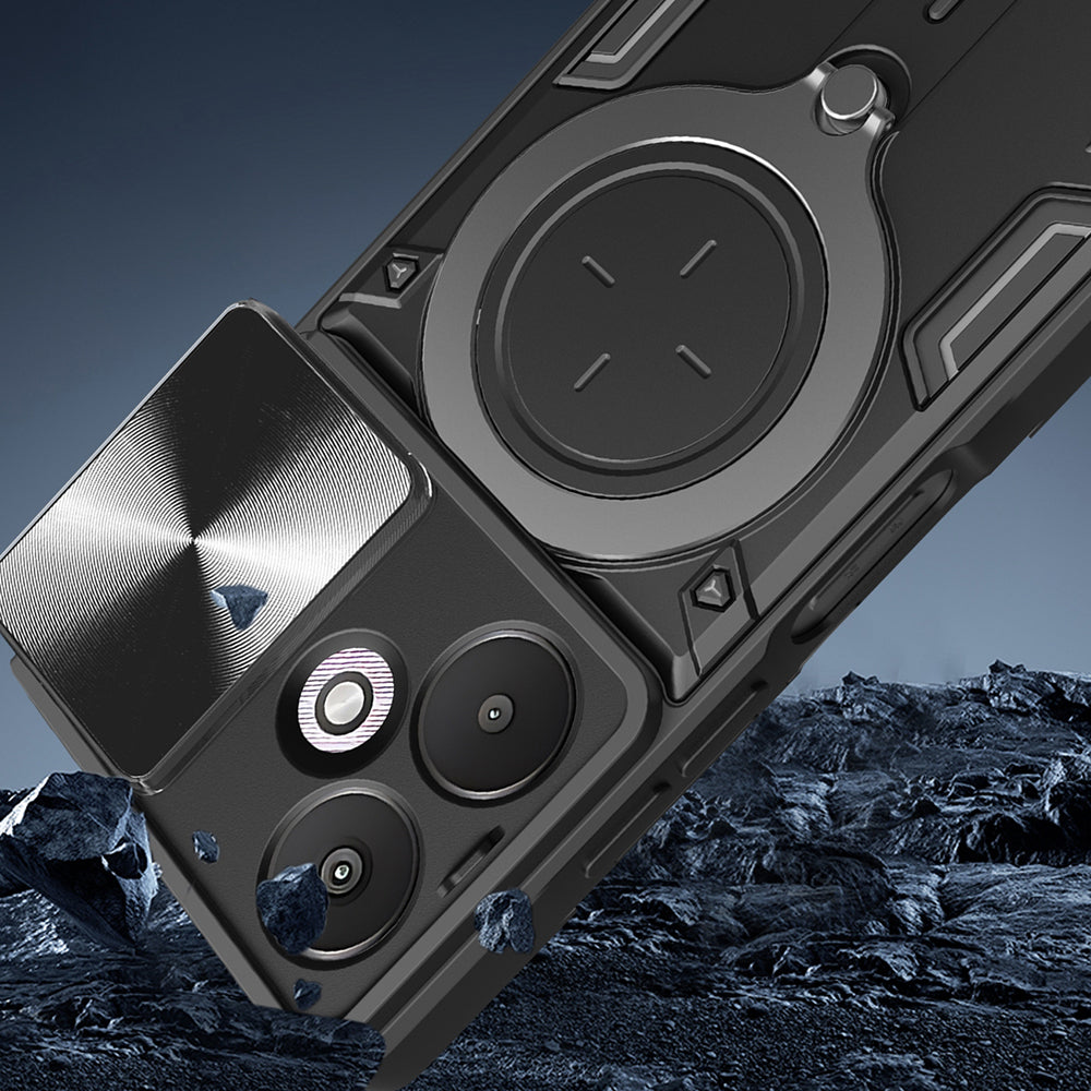 Hoes voor Xiaomi Redmi 13C 5G, Techsuit, CamGuard Pro, Zwart
