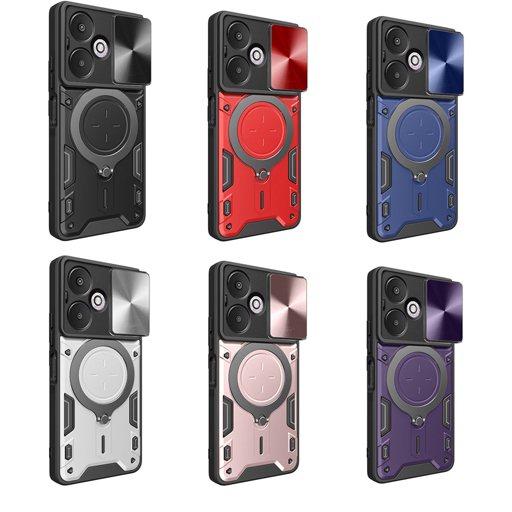 Hoes voor Xiaomi Redmi 13C 5G, Techsuit, CamGuard Pro, Zwart