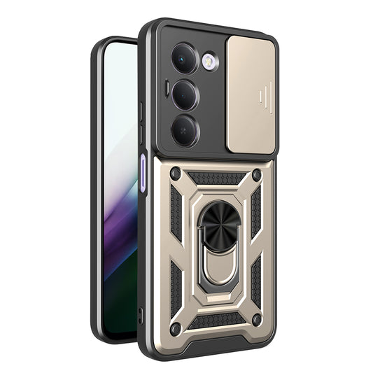 Hoes voor Xiaomi Redmi 15 5G / 15 4G, Techsuit, CamShield, Goudkleurig