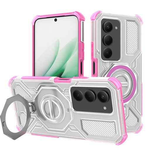 Hoes voor Xiaomi Redmi 15 5G / 15 4G, Techsuit, Carbon Shield Pro, Roze