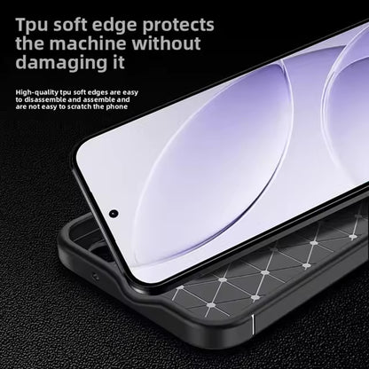 Hoes voor Xiaomi Redmi 15 5G / 15 4G, Techsuit, CarbonFiber, Zwart