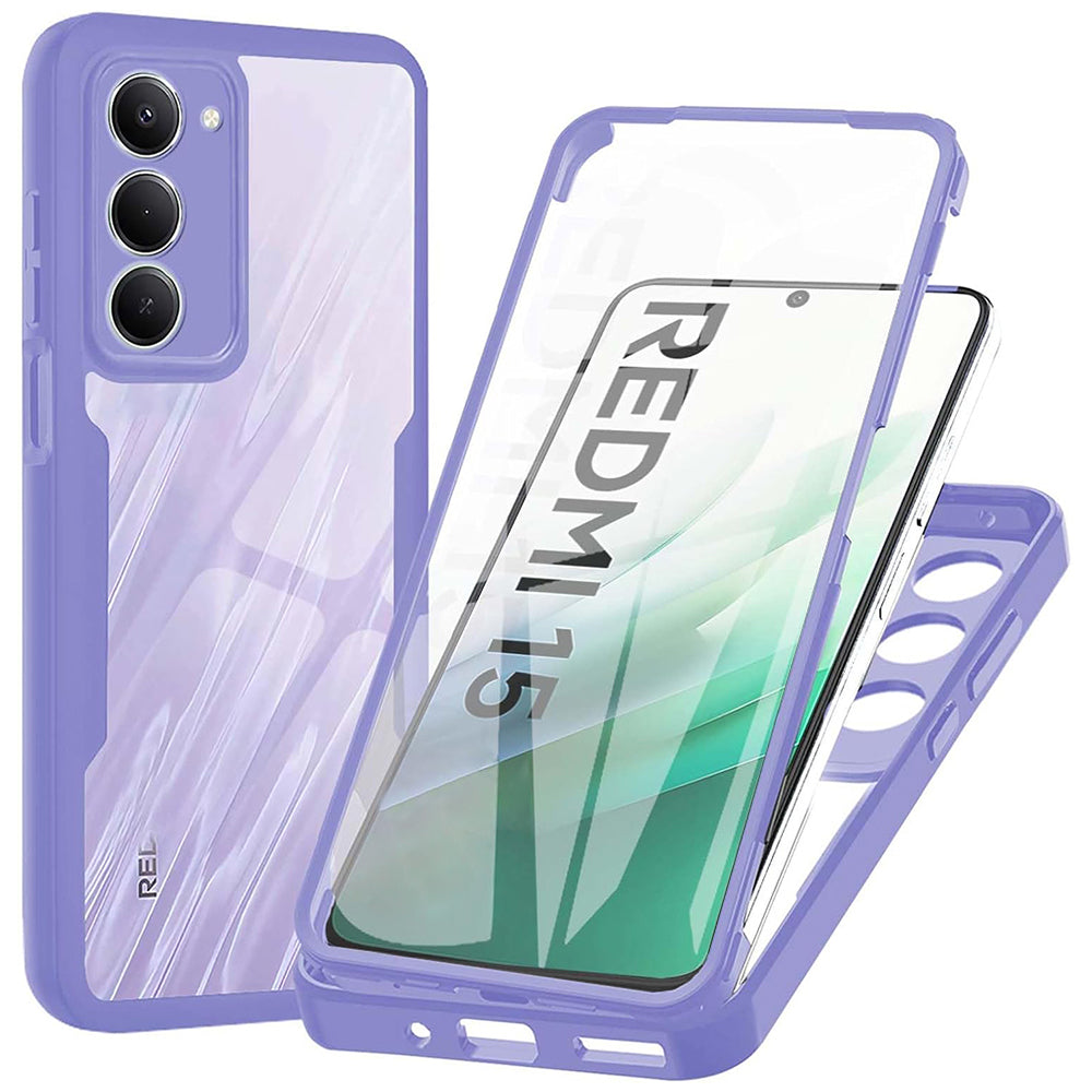 Hoes voor Xiaomi Redmi 15 5G / 15 4G, Techsuit, ColorVerse 360, Paars