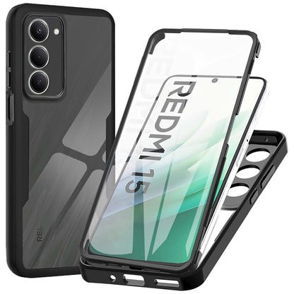 Hoes voor Xiaomi Redmi 15 5G / 15 4G, Techsuit, ColorVerse 360, Zwart