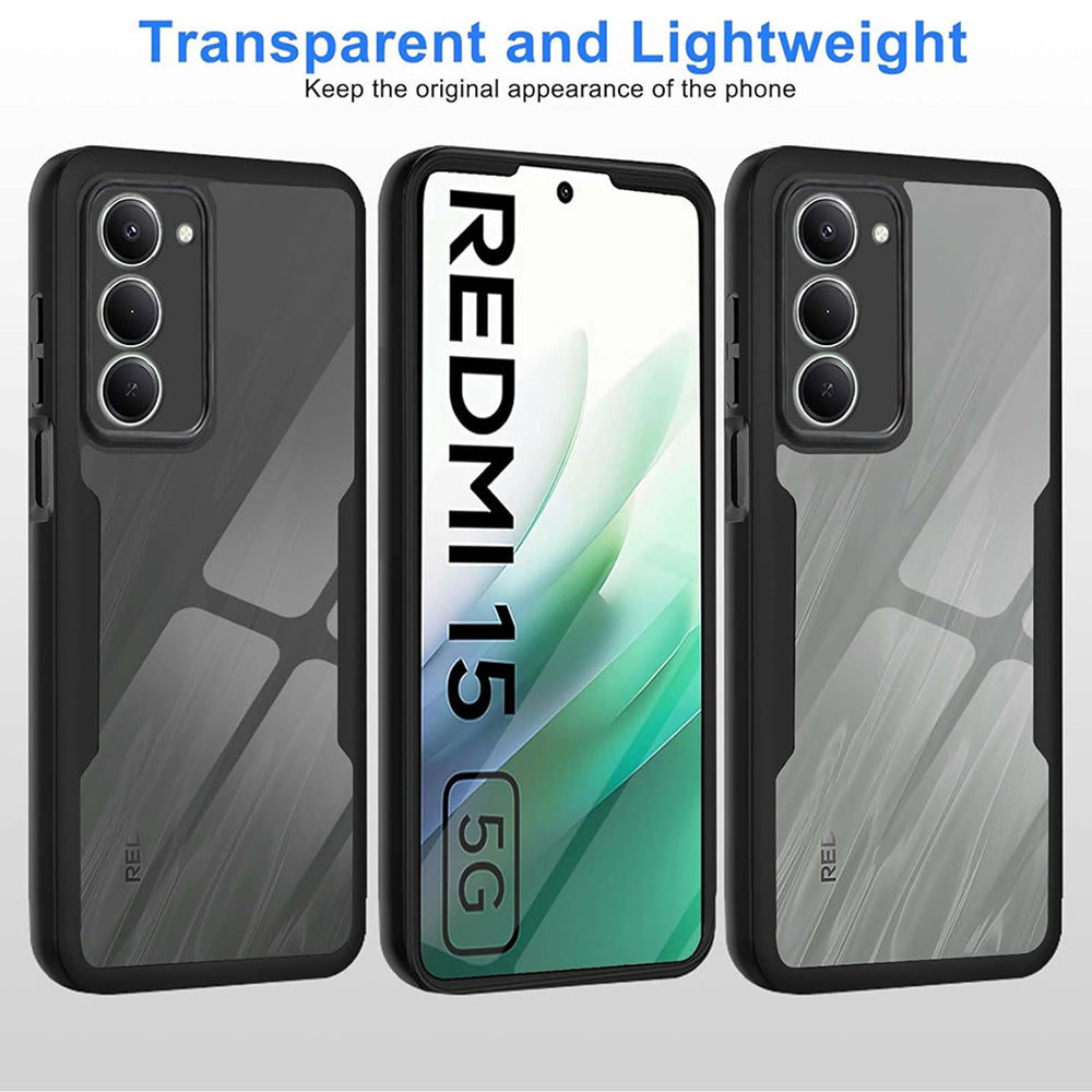 Hoes voor Xiaomi Redmi 15 5G / 15 4G, Techsuit, ColorVerse 360, Zwart