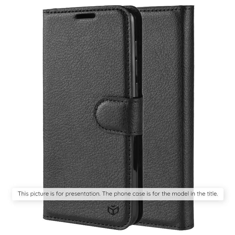 Case for Xiaomi Redmi 15 5G / 15 4G, Techsuit, Leather Folio, Black