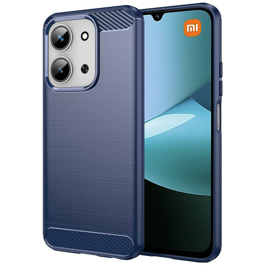 Hoes voor Xiaomi Redmi 15C 5G / 15C 4G, Techsuit, Carbon, Blauw