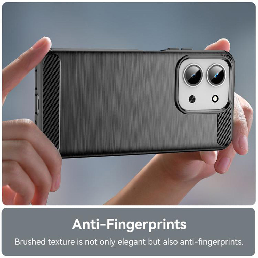 Hoes voor Xiaomi Redmi 15C 5G / 15C 4G, Techsuit, Carbon, Zwart